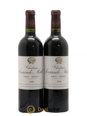 Château Sociando Mallet  2000 - Posten von 2 Flaschen