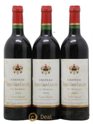 Château Terrey Gros Cailloux Cru Bourgeois  1982 - Lot of 3 Bottles