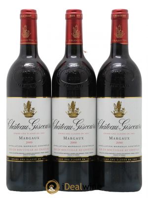 Château Giscours 3ème Grand Cru Classé 2000 - Lot de 3 Bottles
