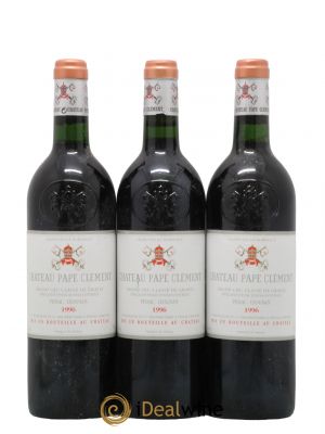 Château Pape Clément Cru Classé de Graves  1996 - Lotto di 3 Bottiglie