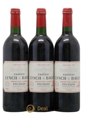 Château Lynch Bages 5ème Grand Cru Classé 1988 - Lot de 3 Bouteilles