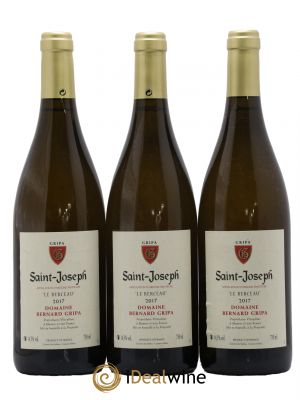 Saint-Joseph Le Berceau Bernard Gripa (Domaine)  2017 - Lot of 3 Bottles