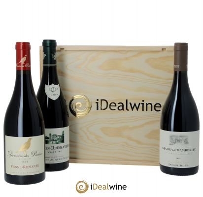 Coffret (wooden case) - Bourgogne Rouge iDealwine   - Lot of 3 Bottles