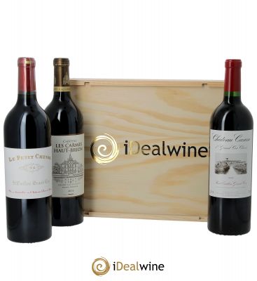 Coffret (wooden case) - Bordeaux Rouge (3bts) iDealwine   - Lot de 3 Bouteilles