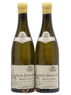 Chablis 1er Cru Montée de Tonnerre Raveneau (Domaine)  2005 - Lot of 2 Bottles