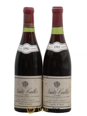 Nuits Saint-Georges 1er Cru Cailles Domaine Jean Boillot 1982 - Lot of 2 Bottles