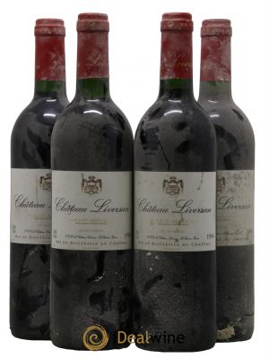 Château Liversan Cru Bourgeois 1996 - Lot de 4 Flaschen