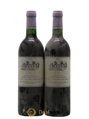Premières Côtes de Bordeaux Chateau De Suau 1989 - Lot of 2 Bottles