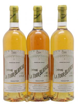 Château la Tour Blanche 1er Grand Cru Classé  1999 - Lotto di 3 Bottiglie