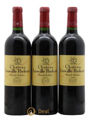 Château Léoville Poyferré 2ème Grand Cru Classé  2005 - Lotto di 3 Bottiglie