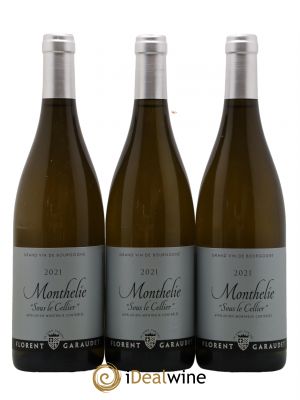 Monthélie Sous Le Cellier Domaine Florent Garaudet 2021 - Lot of 3 Bottles