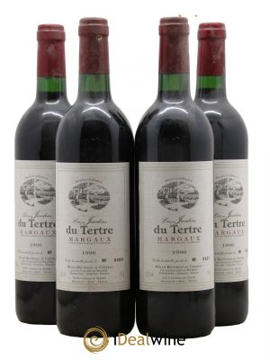 - Margaux Les Jardins Du Tertre  1996 - Lot of 4 Bottles