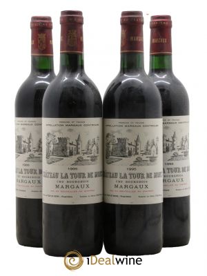 Château la Tour de Mons Cru Bourgeois  1995 - Lotto di 4 Bottiglie