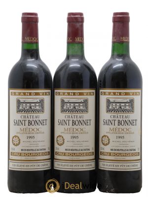 Château Saint-Bonnet Cru Bourgeois  1995 - Lotto di 3 Bottiglie