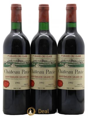 Château Pavie 1er Grand Cru Classé A  1992 - Lot of 3 Bottles