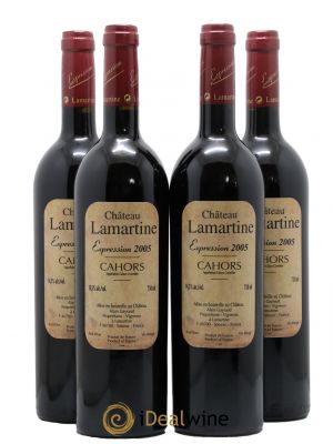 Cahors Cuvée Expression Château Lamartine 2005 - Lot of 4 Bottles