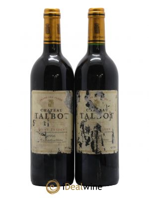 Château Talbot 4ème Grand Cru Classé 1996 - Lot de 2 Bottles