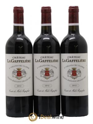 Château la Gaffelière 1er Grand Cru Classé B 2012 - Lot de 3 Bottles