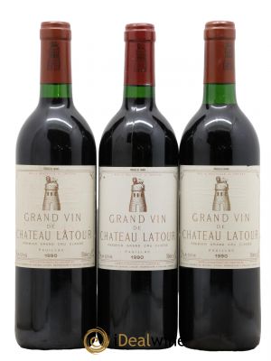 Château Latour 1er Grand Cru Classé 1990 - Lot de 3 Bottles