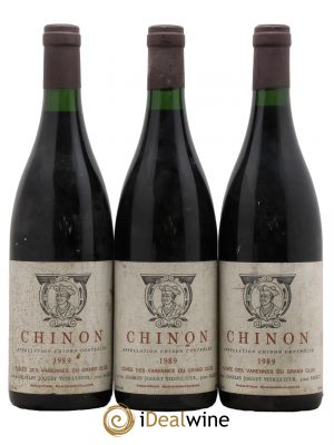 Chinon Les Varennes du Grand Clos Charles Joguet  1989 - Lot of 3 Bottles