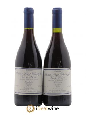Vin de Savoie Mondeuse Tradition Prieuré Saint Christophe (Domaine)  2005 - Lot of 2 Bottles