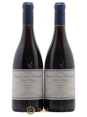 Vin de Savoie Mondeuse Tradition Prieuré Saint Christophe (Domaine) 2005 - Lot de 2 Bouteilles