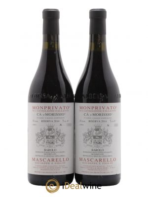 Barolo DOGC Monprivato Ca D'Morissio Giuseppe Mascarello Riserva 2014 - Lot of 2 Bottles