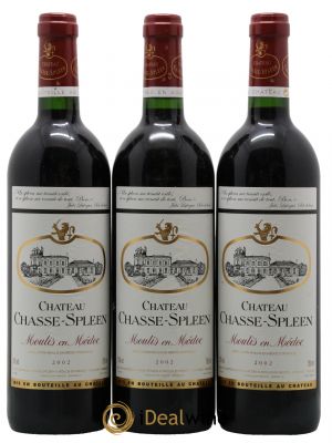 Château Chasse Spleen 2002 - Lot de 3 Bottiglie