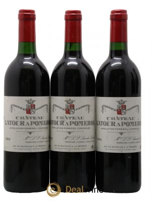 Château Latour à Pomerol  1993 - Lot of 3 Bottles