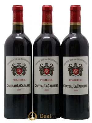 Château la Cabanne  2005 - Lotto di 3 Bottiglie