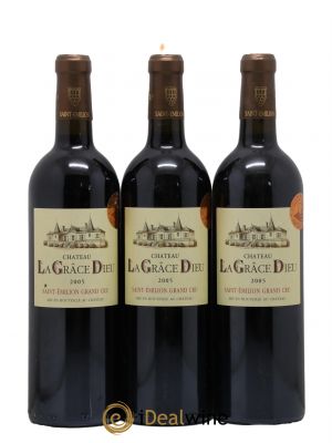 Château la Grâce Dieu 2005 - Lot de 3 Bottles
