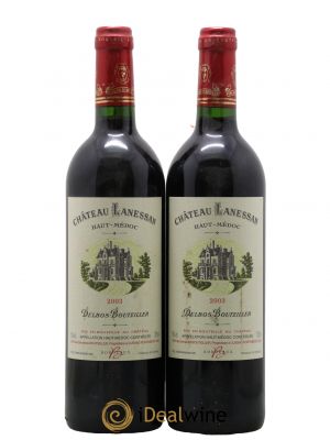 Château Lanessan Cru Bourgeois 2003 - Lot de 2 Bottles