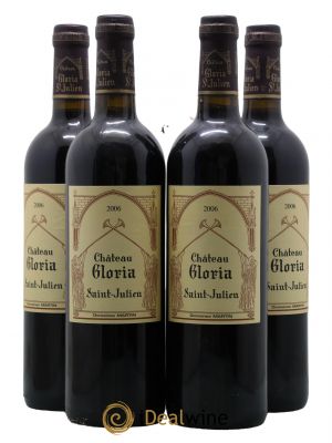 Château Gloria 2006 - Lot de 4 Bottles