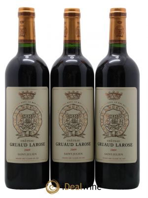 Château Gruaud Larose 2ème Grand Cru Classé  2009 - Lot of 3 Bottles