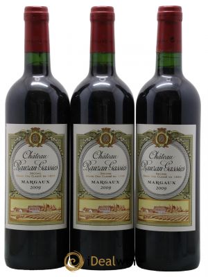 Château Rauzan-Gassies 2ème Grand Cru Classé  2009 - Lot of 3 Bottles