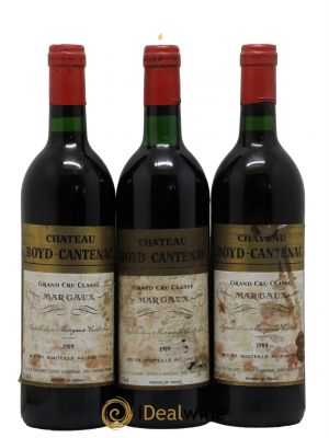 Château Boyd Cantenac 3ème Grand Cru Classé 1989 - Lot de 3 Bottles