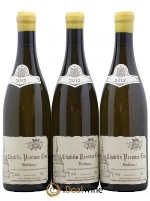 Chablis 1er Cru Butteaux Raveneau (Domaine)  2012 - Lot of 3 Bottles