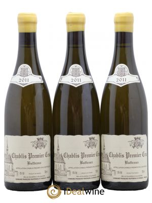 Chablis 1er Cru Butteaux Raveneau (Domaine)  2011 - Lot of 3 Bottles