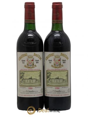 Château Dauzac 5ème Grand Cru Classé  1986 - Lot of 2 Bottles