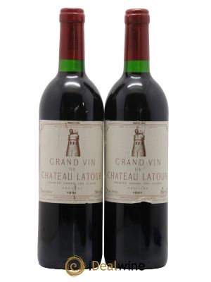 Château Latour 1er Grand Cru Classé 1991 - Lot de 2 Bottles