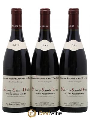 Morey Saint-Denis 1er Cru Aux Charmes Pierre Amiot et Fils (Domaine)  2017 - Lot of 3 Bottles