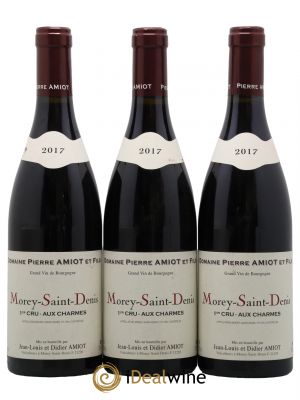 Morey Saint-Denis 1er Cru Aux Charmes Pierre Amiot et Fils (Domaine)  2017 - Lot of 3 Bottles