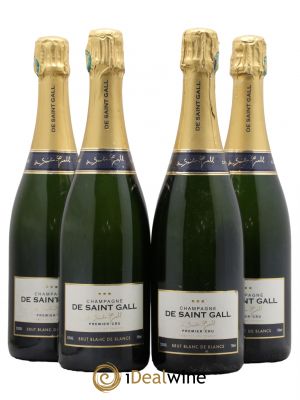 Champagne 1er cru Blanc de Blancs Maison De Saint Gall  - Lot of 4 Bottles