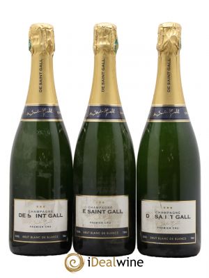 Champagne 1er cru Blanc de Blancs Maison De Saint Gall  - Lotto di 3 Bottiglie