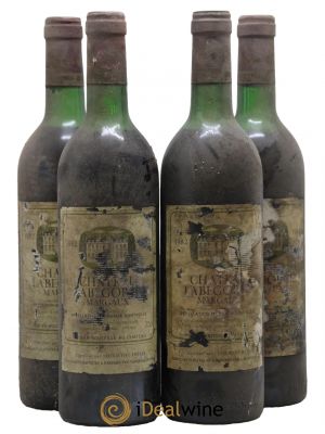 Château Labegorce Cru Bourgeois 1982 - Lot de 4 Bottiglie