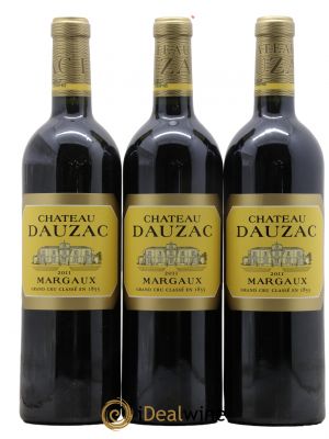 Château Dauzac 5ème Grand Cru Classé  2011 - Lot of 3 Bottles