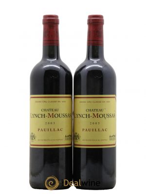 Château Lynch Moussas 5ème Grand Cru Classé 2005 - Lot de 2 Bottles