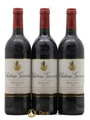 Château Giscours 3ème Grand Cru Classé 2002 - Lot de 3 Bottles