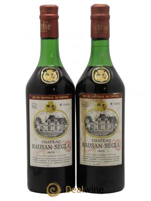 Château Rauzan Ségla  1970 - Lot of 2 Bottles
