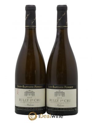 Rully 1er Cru Molesme Domaine Jean-Baptiste Ponsot 2015 - Lot de 2 Bottles